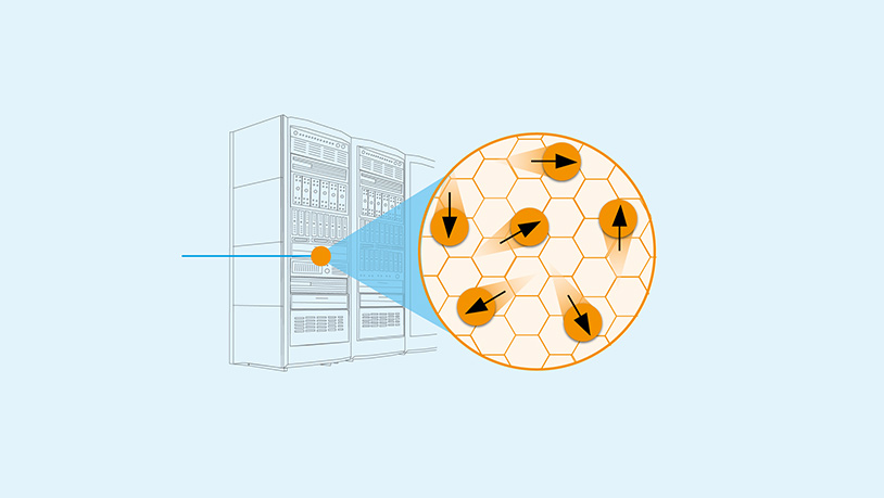 Symbolic image for materials research and quantum technology.