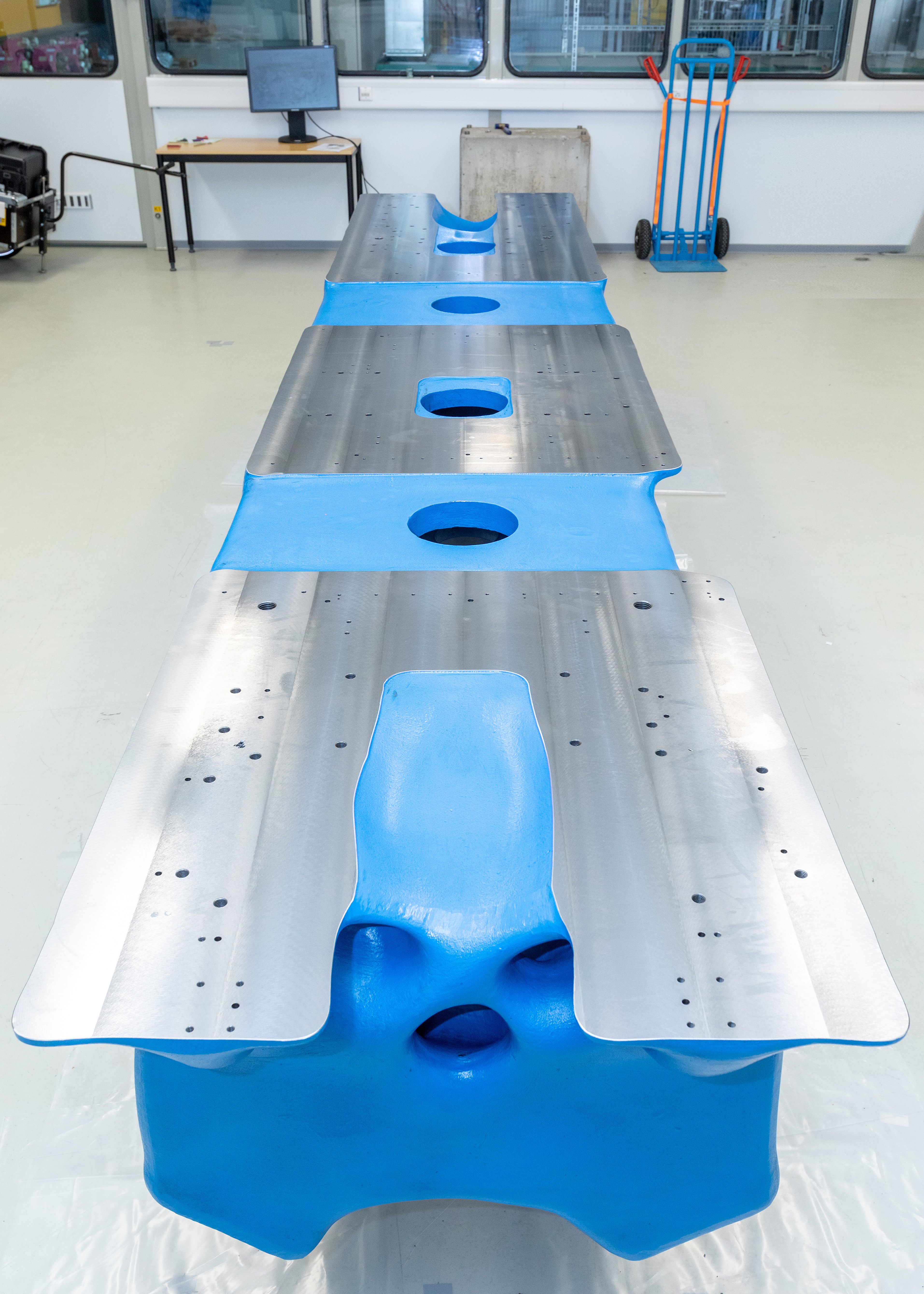 Blue base frame